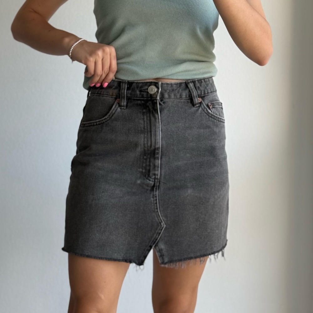 Classic Black Denim Skirt Zara Women’s